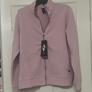 NWT Skechers Go Walk Soft Pink Ribbed Quarter-Zip Jacket